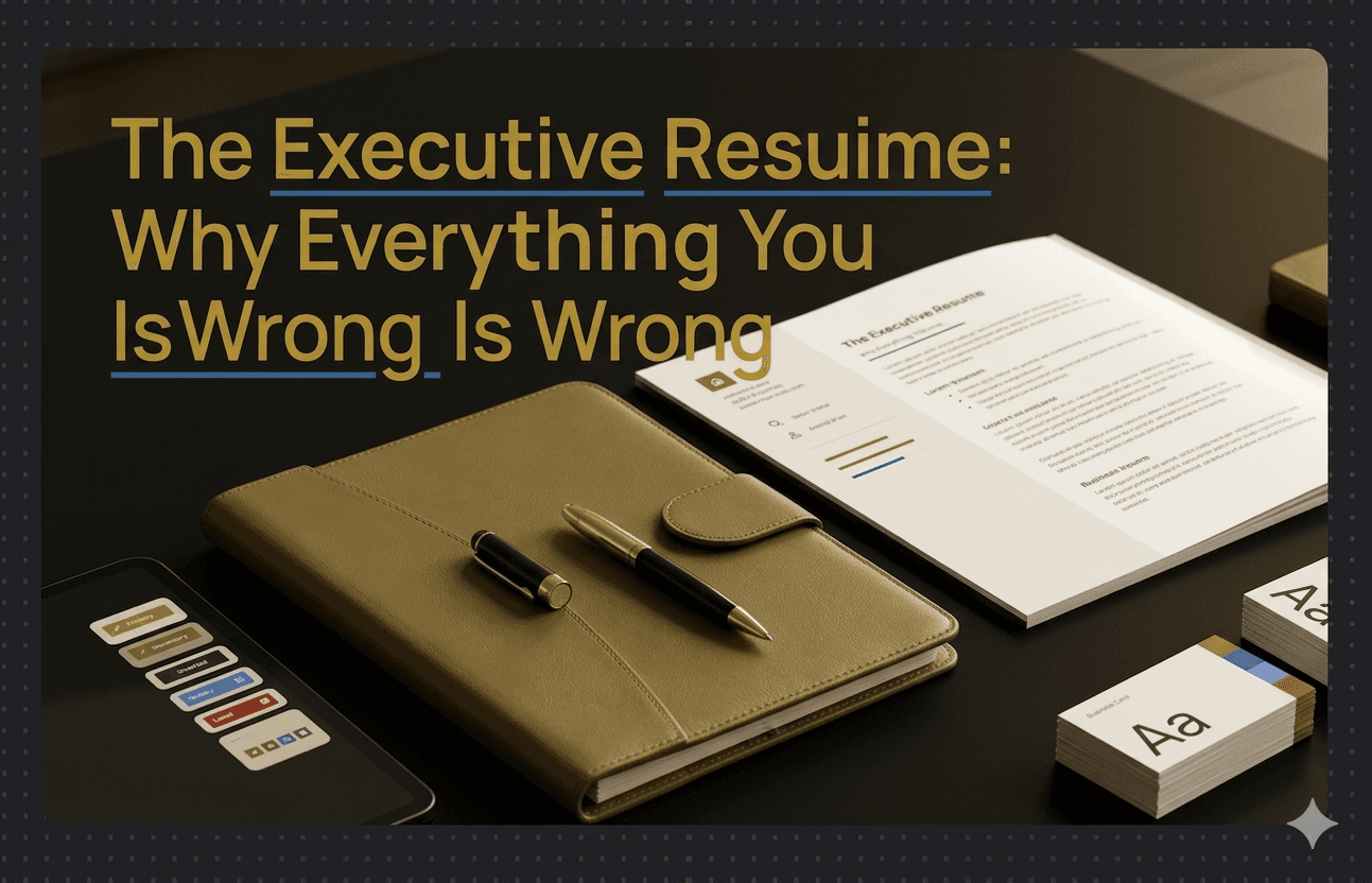 The Executive Resume: Why Everything You Know Is Wrong